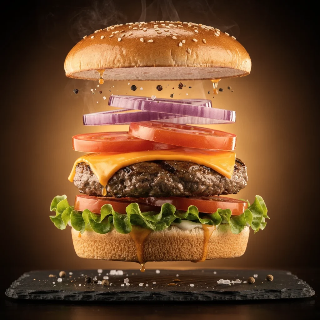 Foto publicitaria de comida que abre el apetito