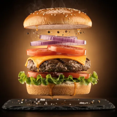 Foto publicitaria de comida que abre el apetito
