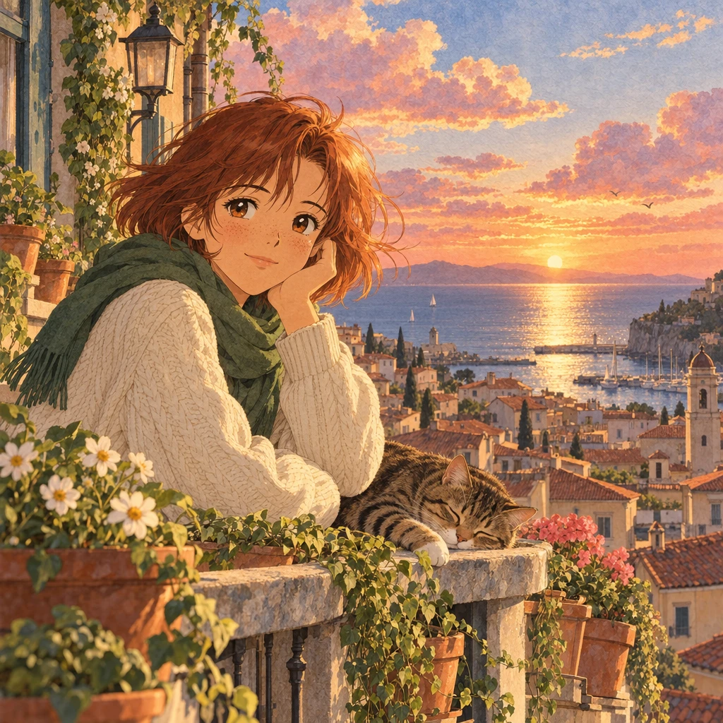 Tu retrato en estilo anime pintado en acuarela